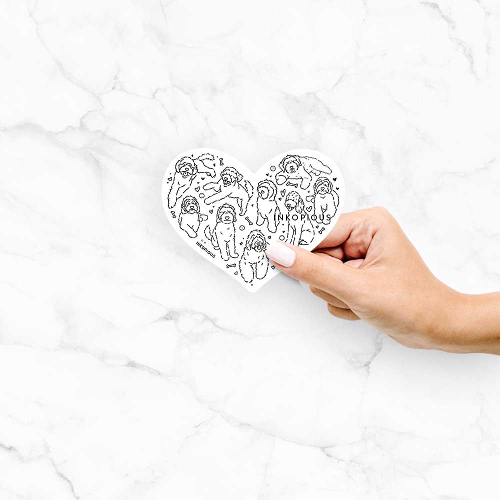 Heart Full of Goldendoodles - Decal Sticker