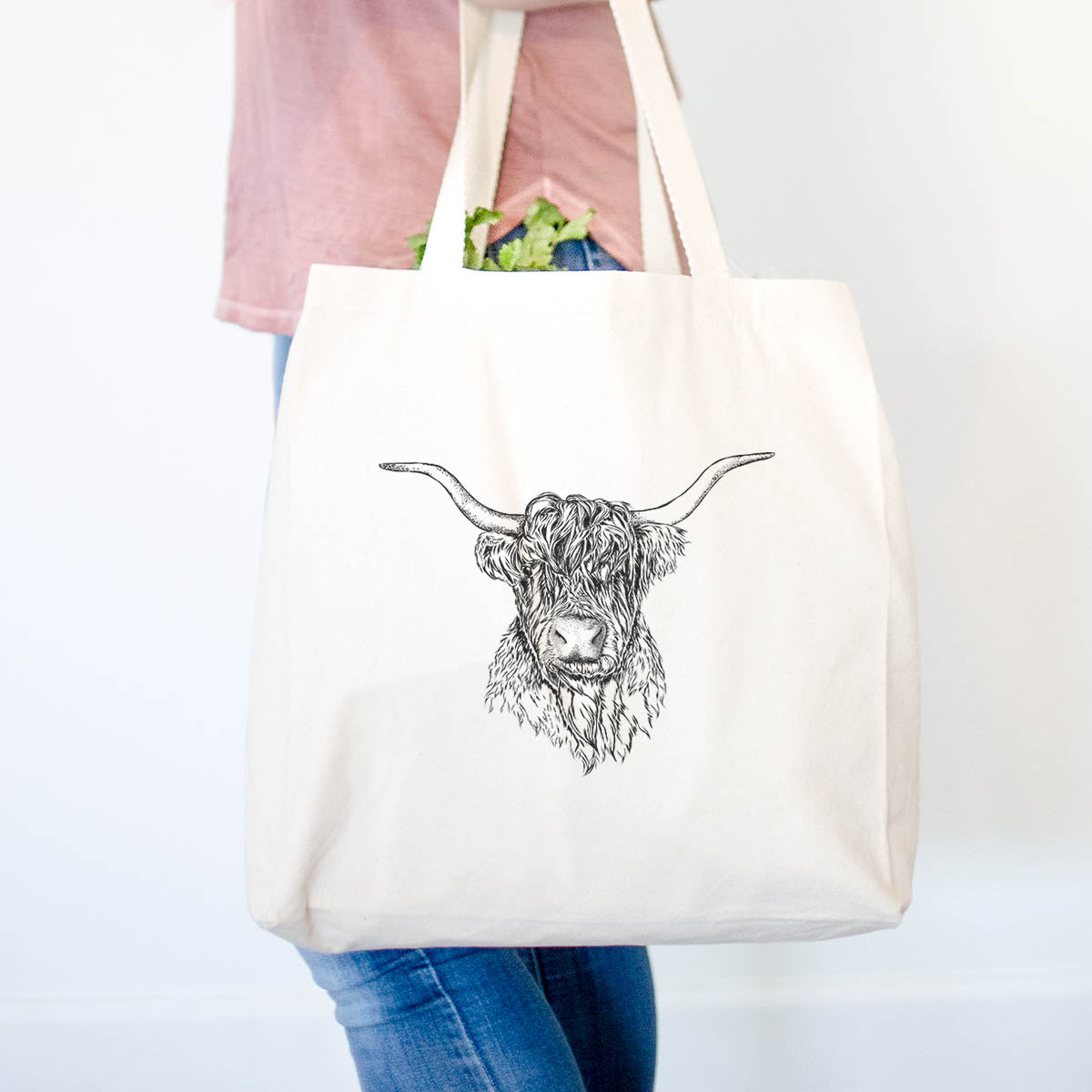 Nessi the Scottish Highlander Cow  - Tote Bag