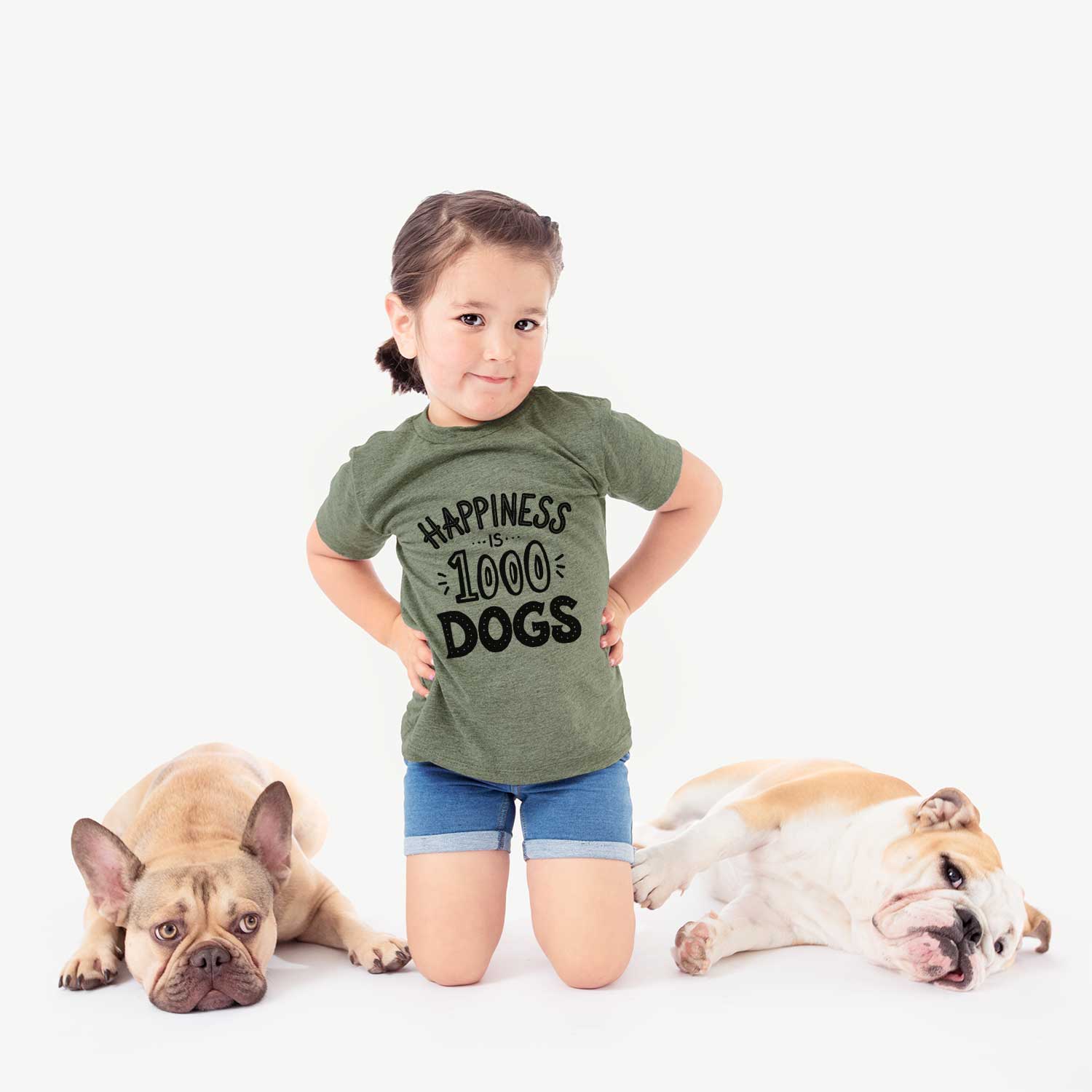 Happiness is 1000 Dogs  - Kids/Youth/Toddler Shirt