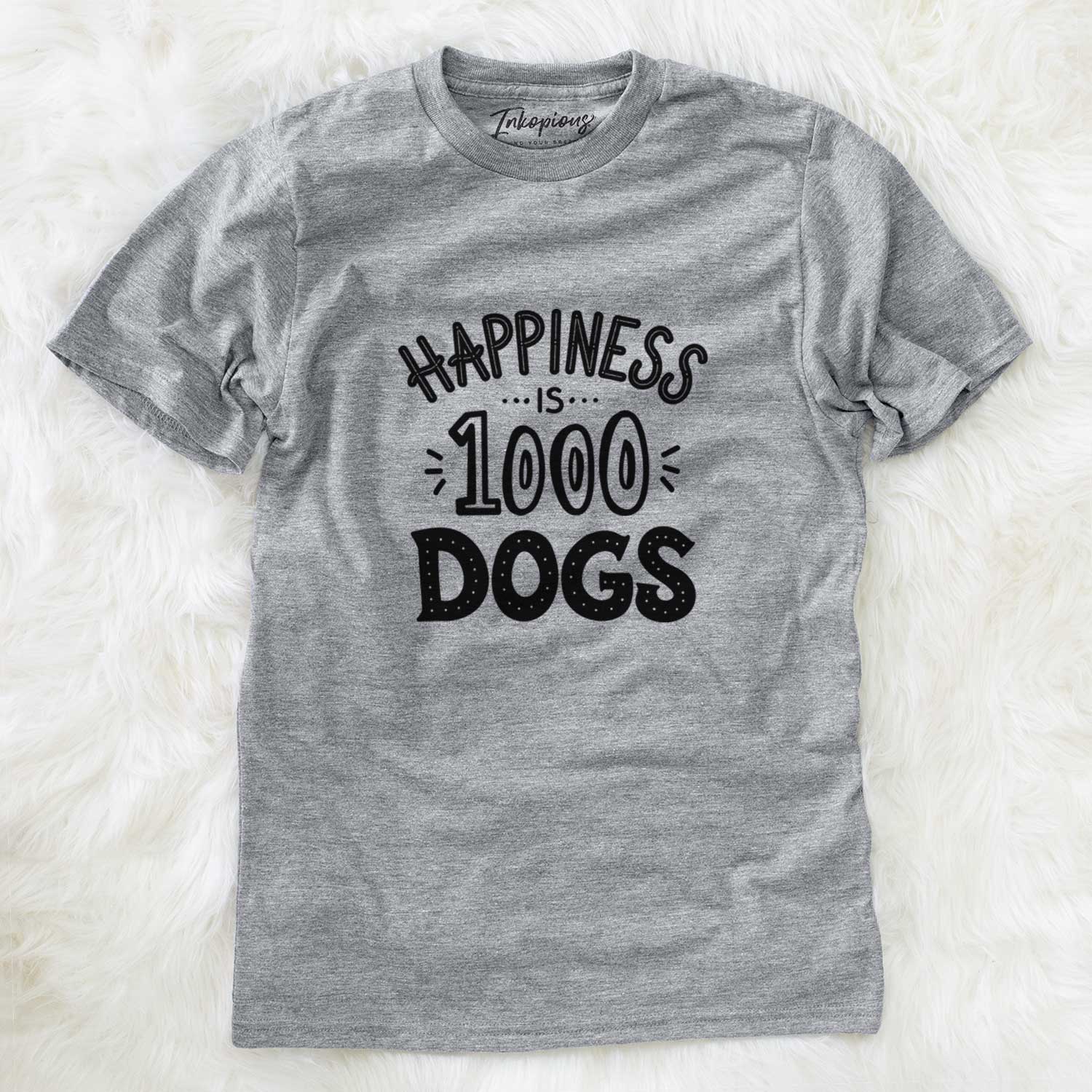 Happiness is 1000 Dogs  - Unisex Crewneck