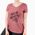 Ask About My Dog  - Women's V-neck Shirt