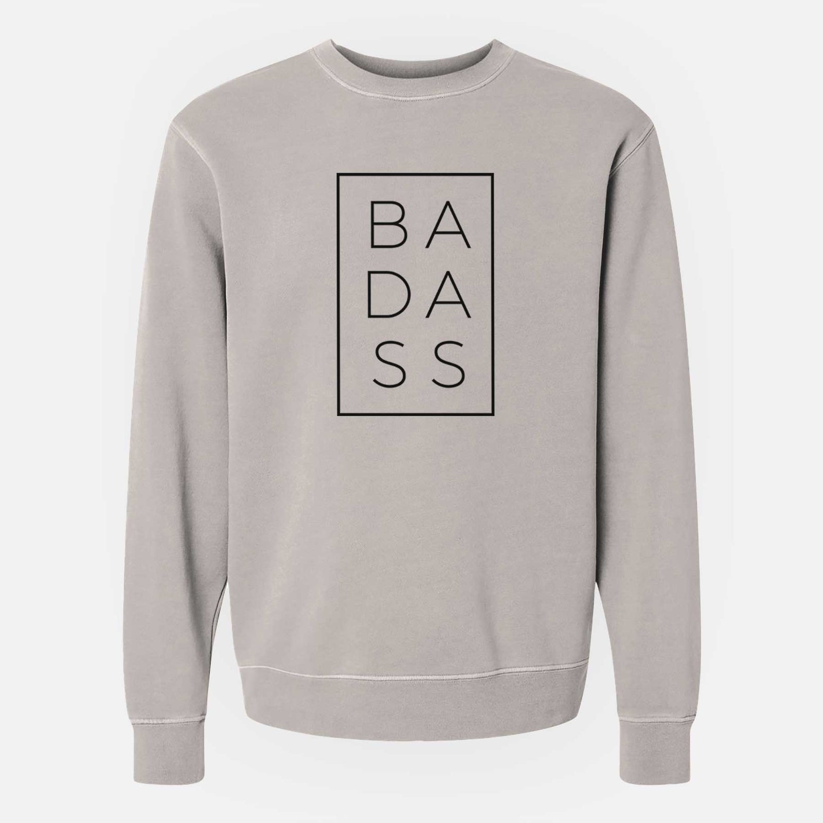Badass Boxed - Unisex Pigment Dyed Crew Sweatshirt