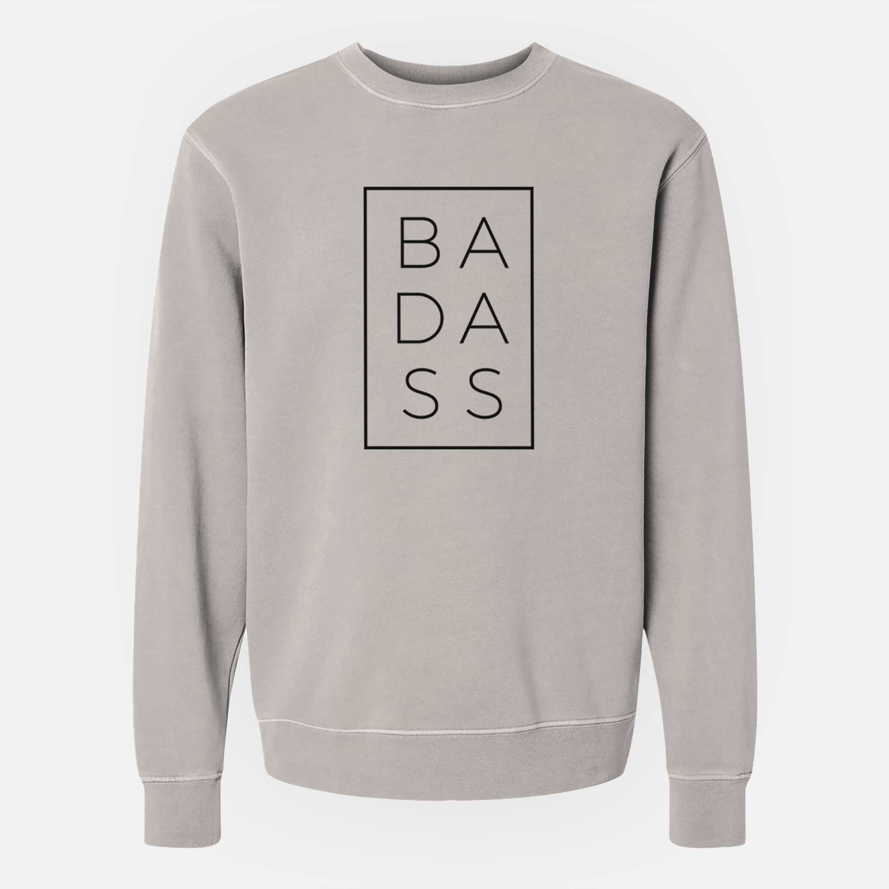 Badass Boxed - Unisex Pigment Dyed Crew Sweatshirt