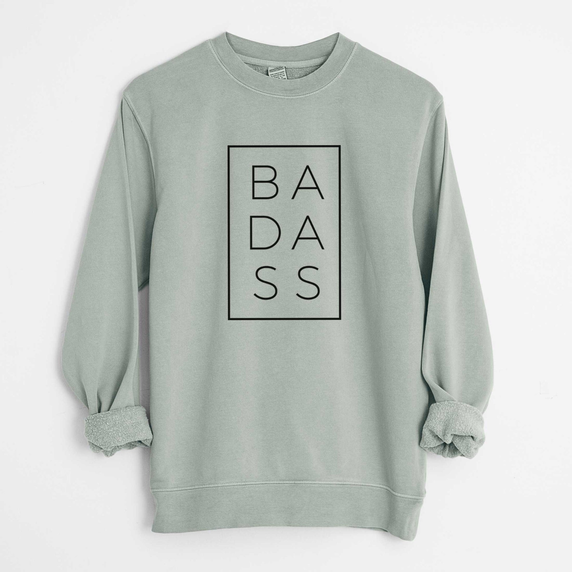 Badass Boxed - Unisex Pigment Dyed Crew Sweatshirt