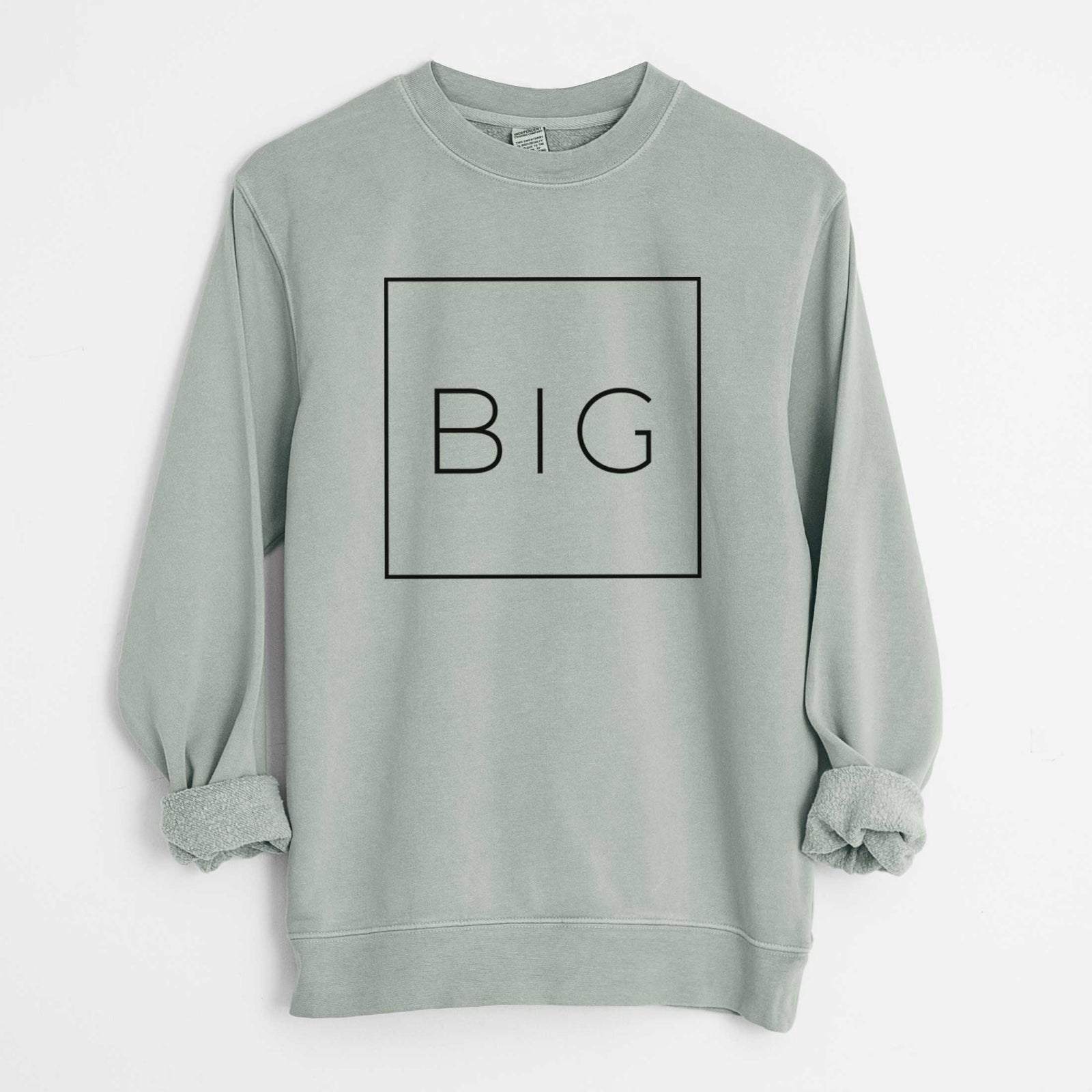 Big Boxed - Unisex Pigment Dyed Crew Sweatshirt