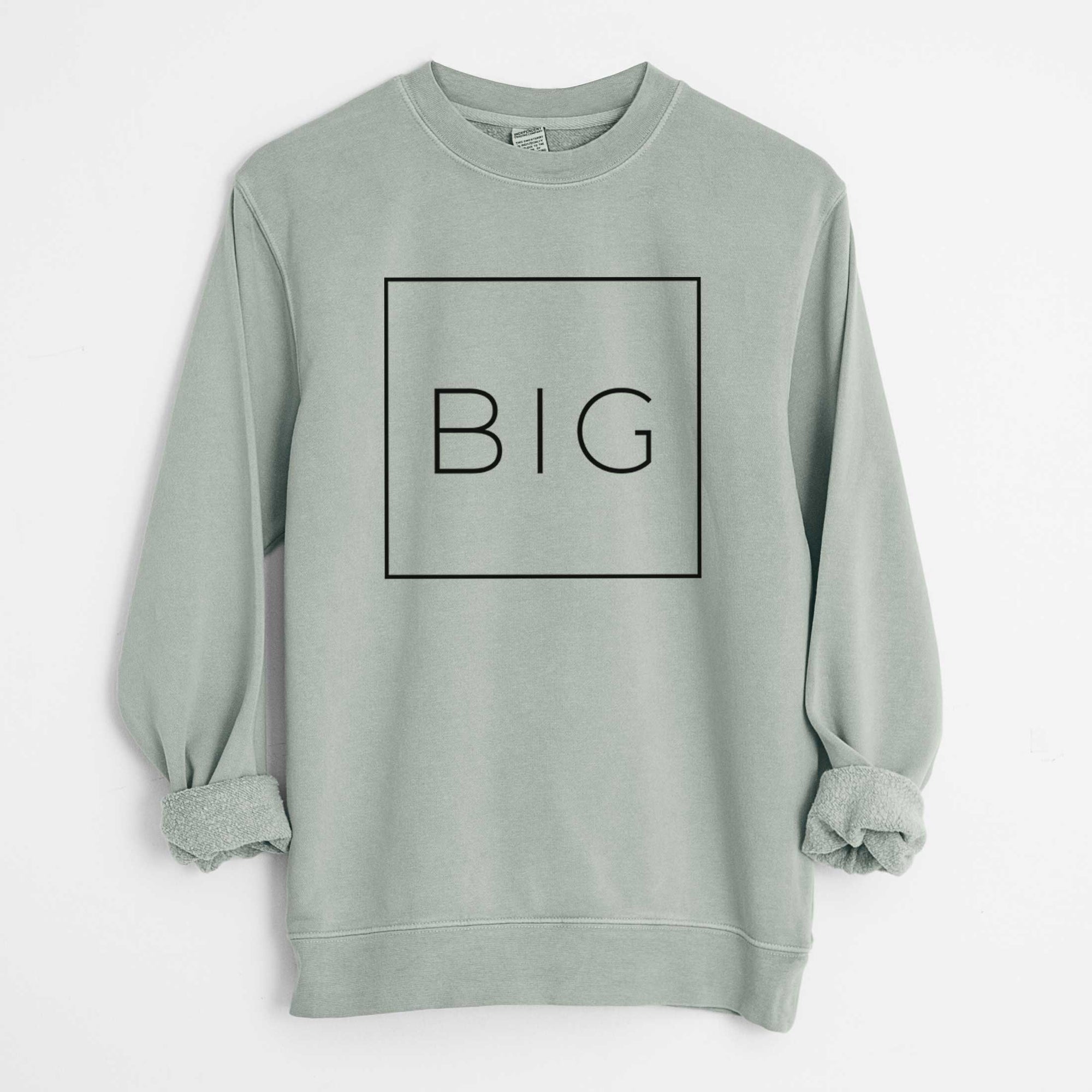 Big Boxed - Unisex Pigment Dyed Crew Sweatshirt