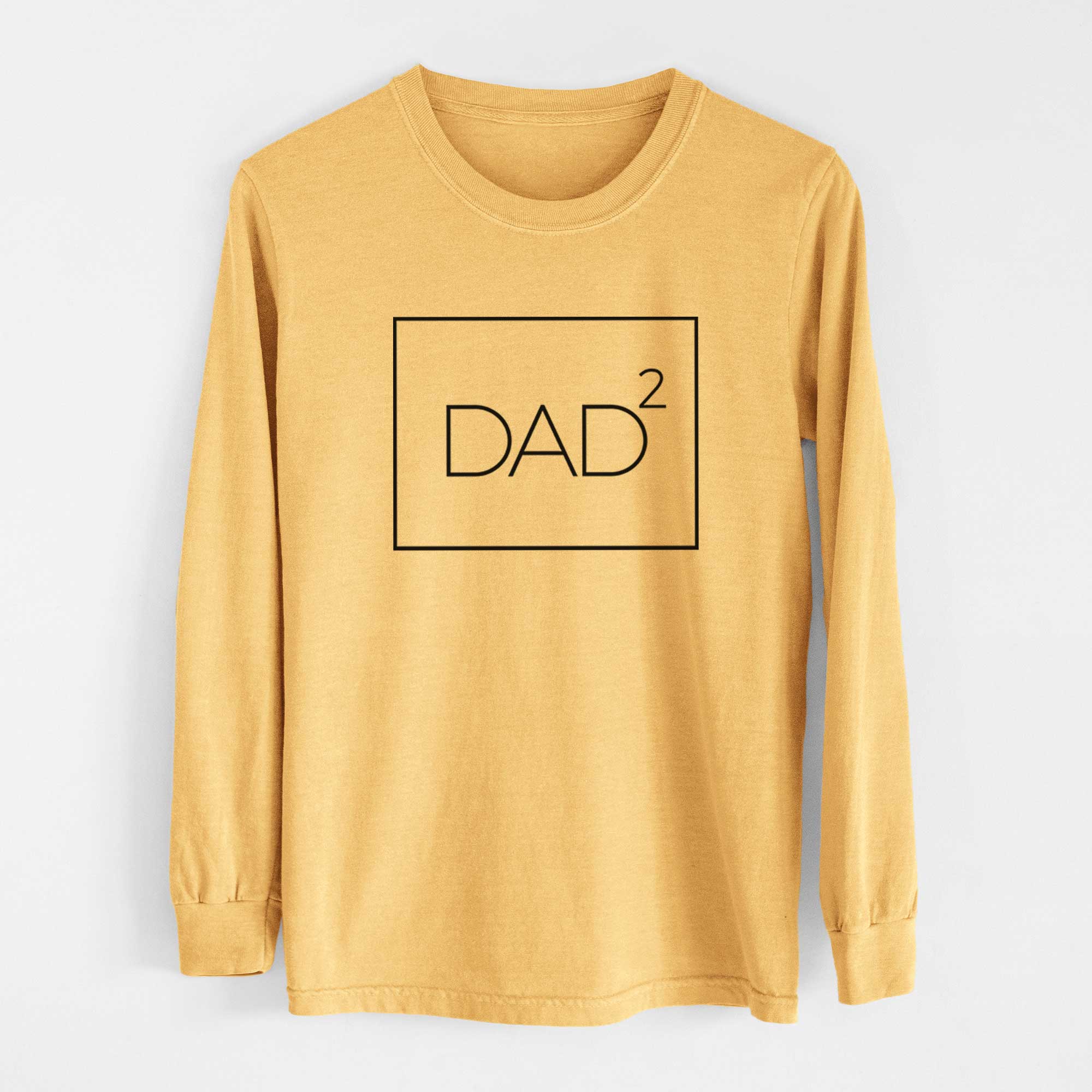 Dad to the 2nd Power Boxed - Heavyweight 100% Cotton Long Sleeve