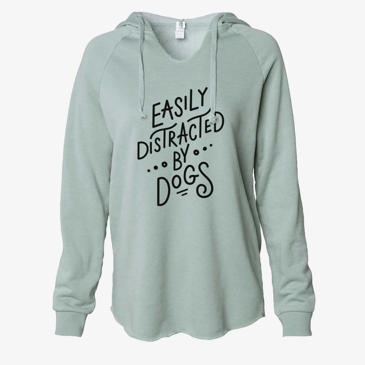 Easily Distracted by Dogs  - Cali Wave Hooded Sweatshirt