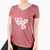 Dog Valentine Conversation Hearts  - Women's V-neck Shirt