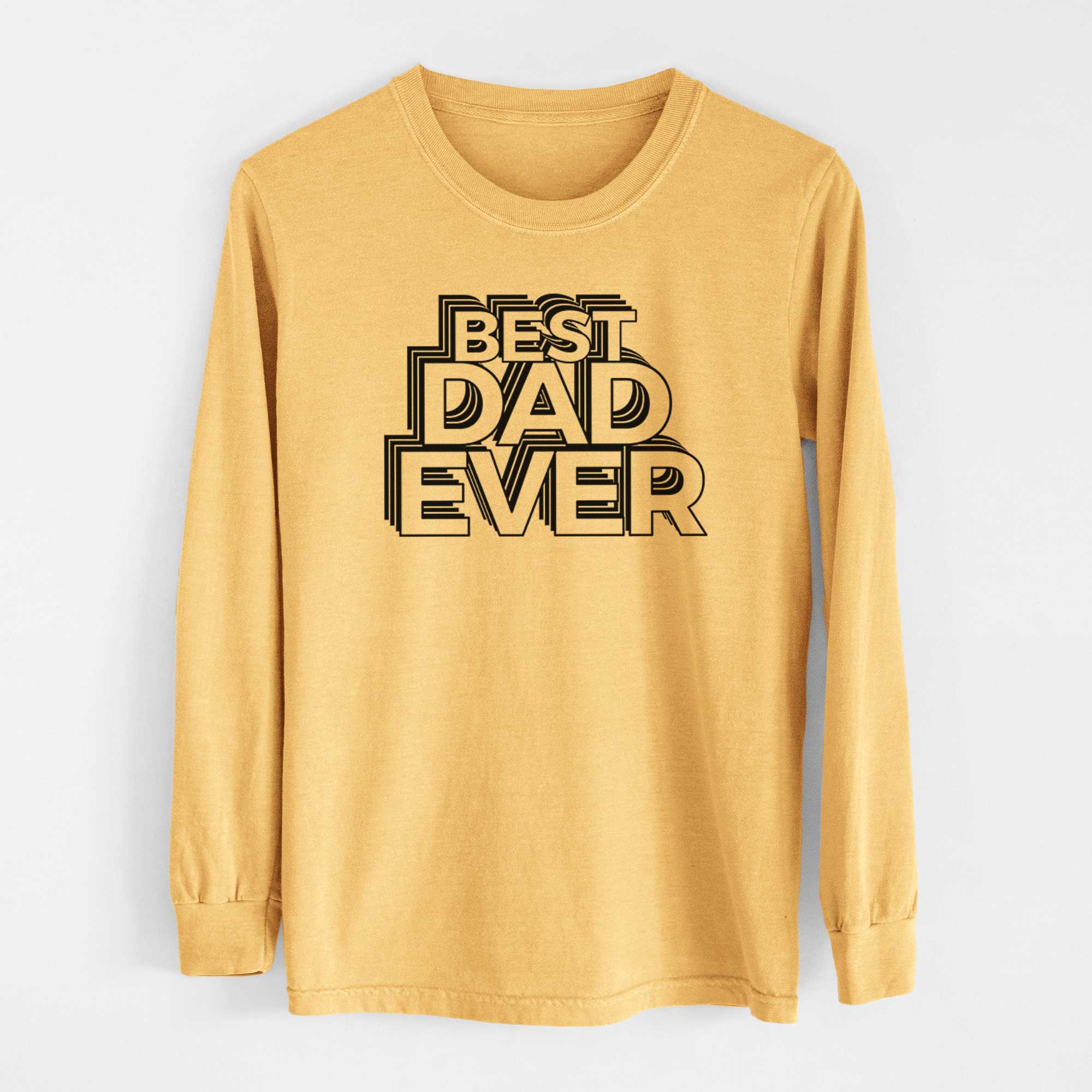 Electristack Best Dad Ever - Heavyweight 100% Cotton Long Sleeve