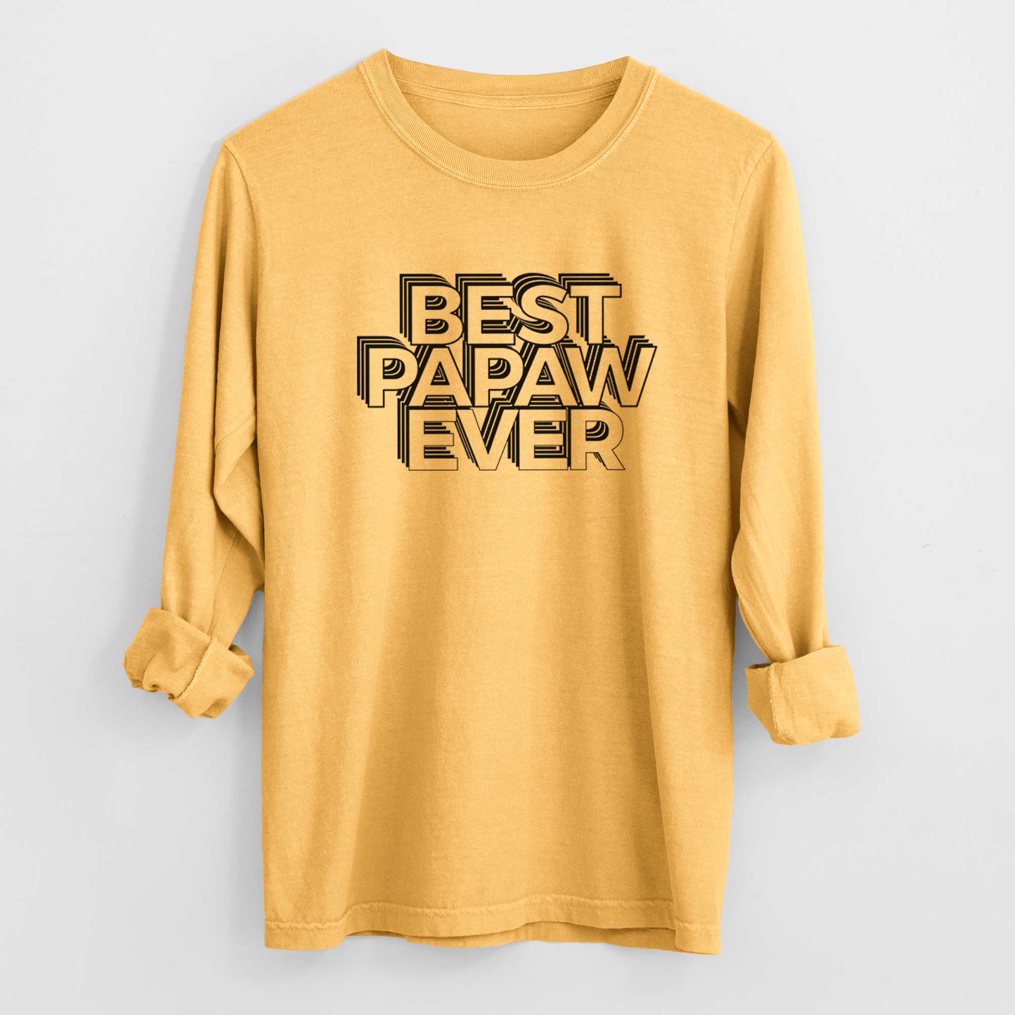 Electristack Best Papa Ever - Heavyweight 100% Cotton Long Sleeve