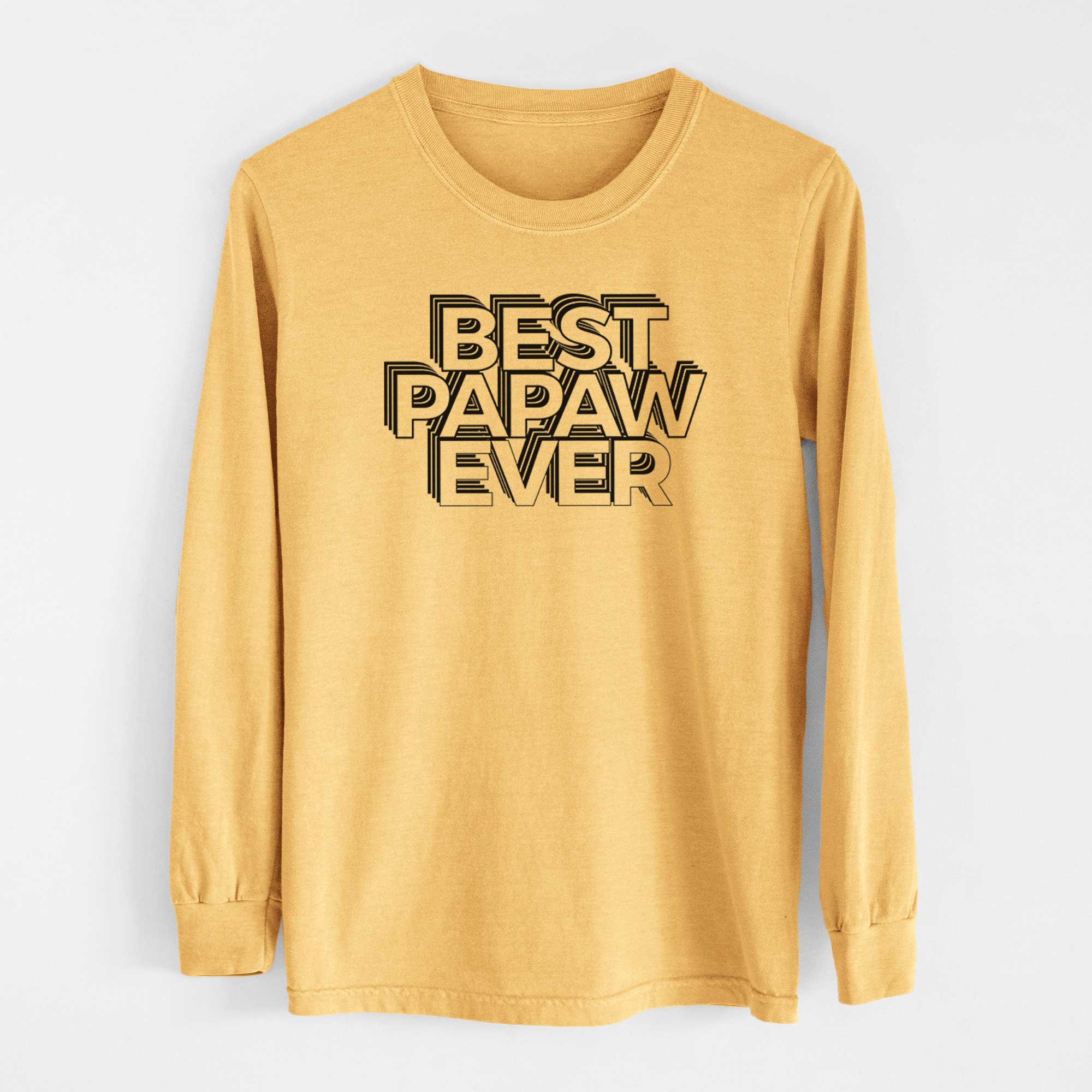 Electristack Best Papa Ever - Heavyweight 100% Cotton Long Sleeve