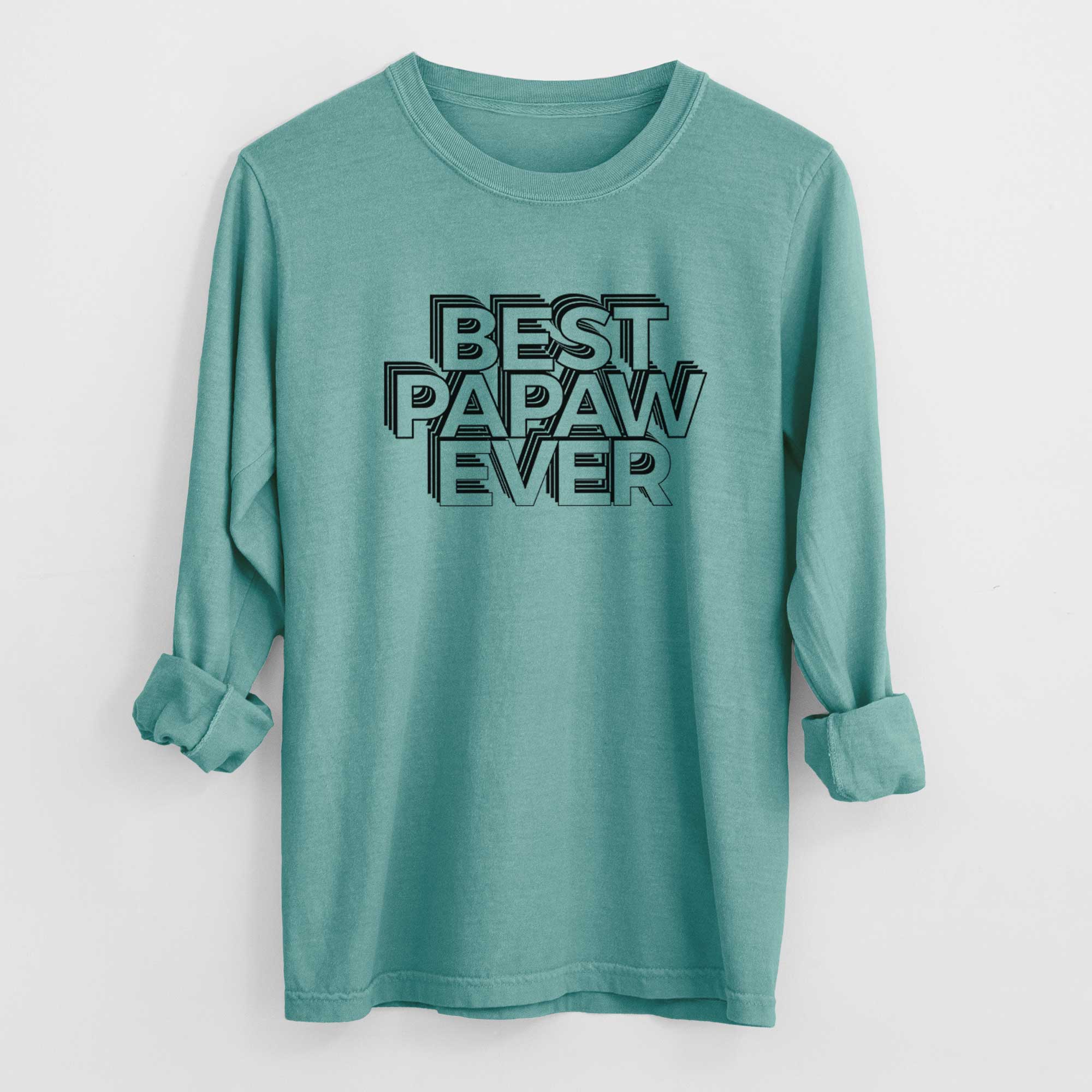 Electristack Best Papa Ever - Heavyweight 100% Cotton Long Sleeve