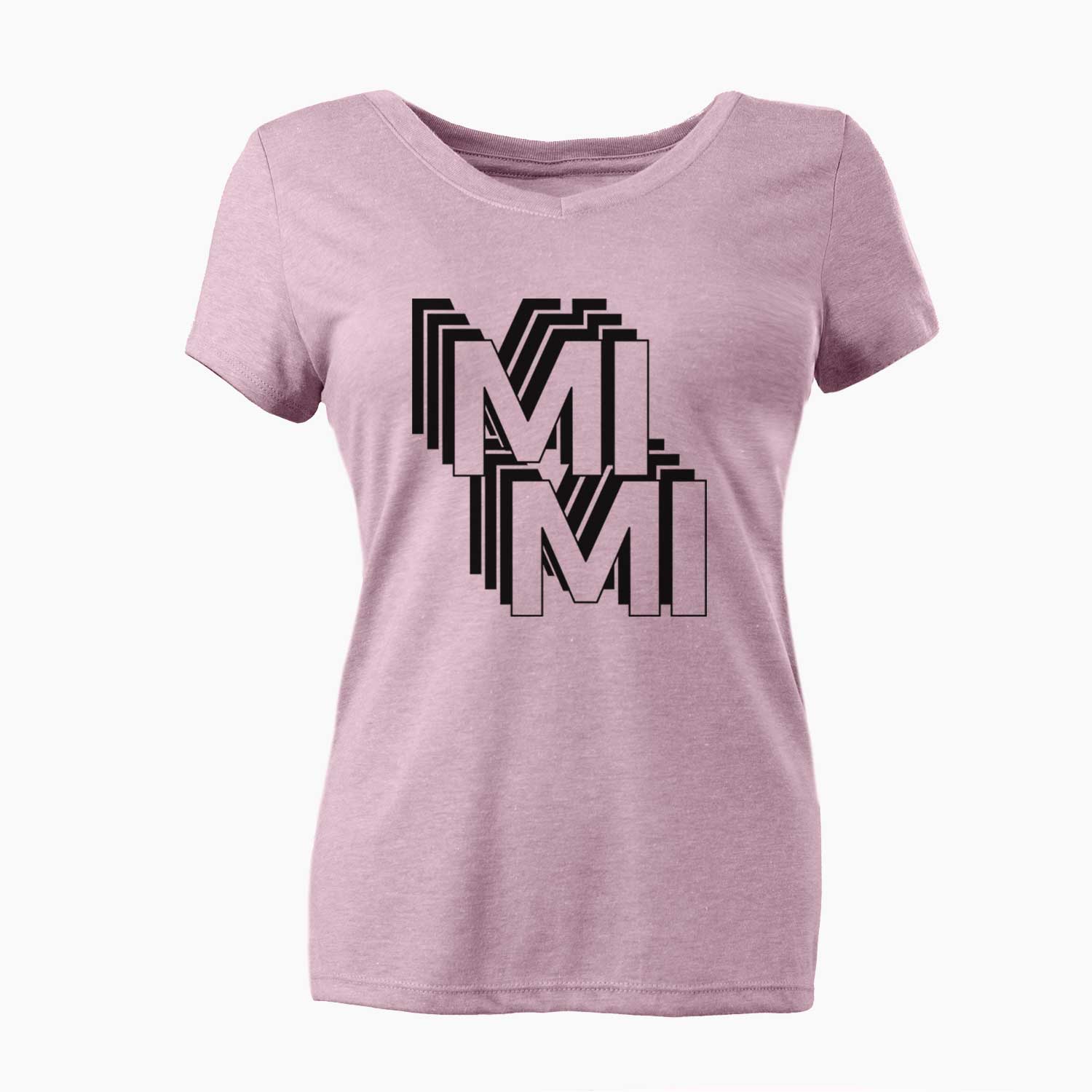 Mimi - Electristack Collection  - Women's V-neck Shirt