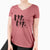 Nana - Electristack Collection  - Women's V-neck Shirt