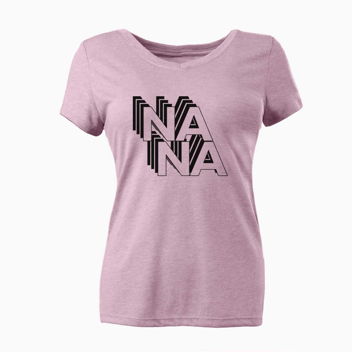 Nana - Electristack Collection  - Women's V-neck Shirt