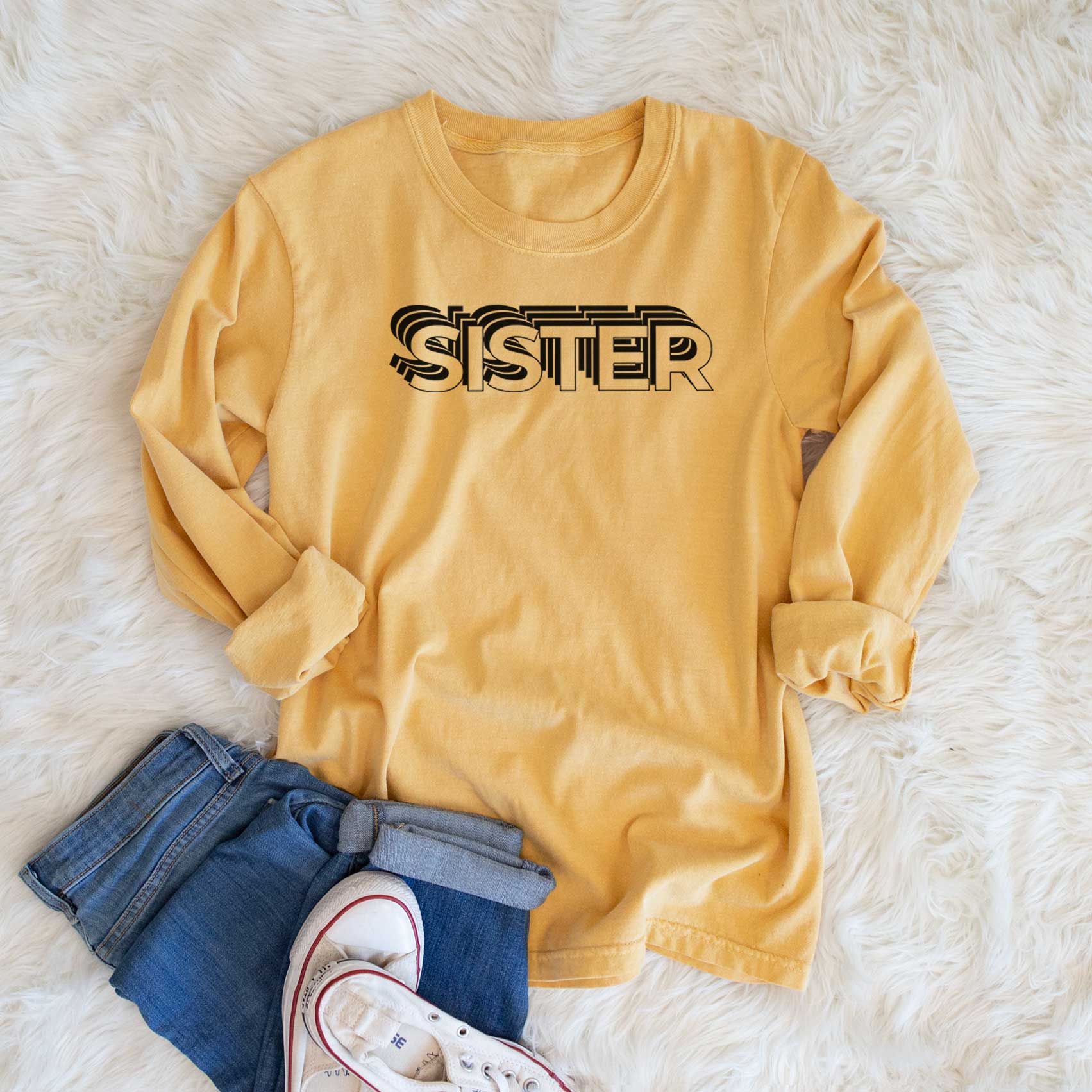 Electristack Sister - Heavyweight 100% Cotton Long Sleeve