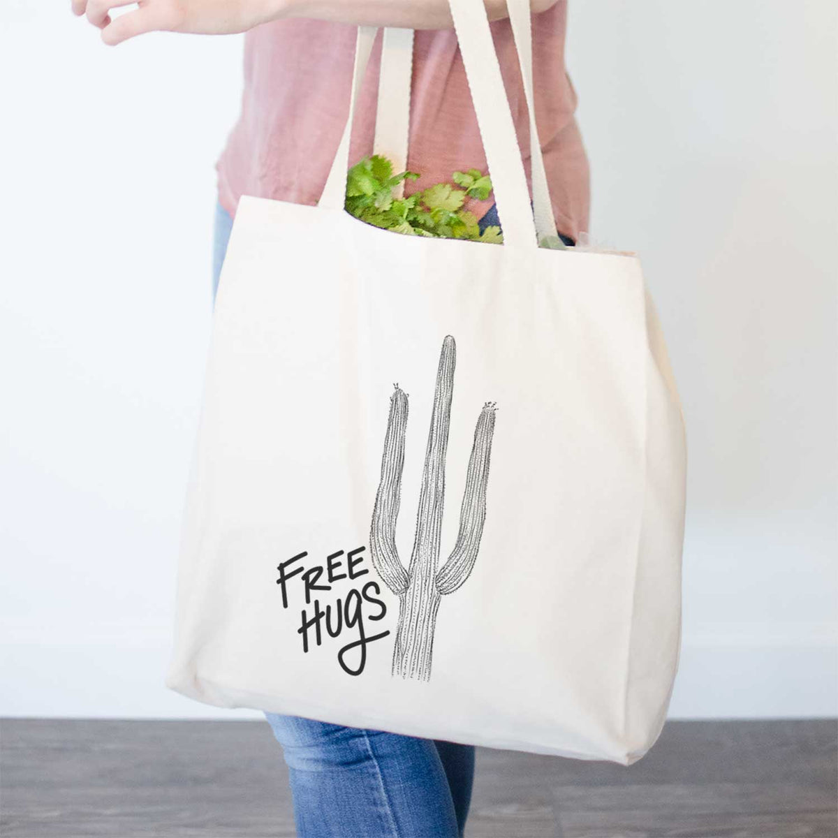 Free Hugs Saguaro Cactus  - Tote Bag