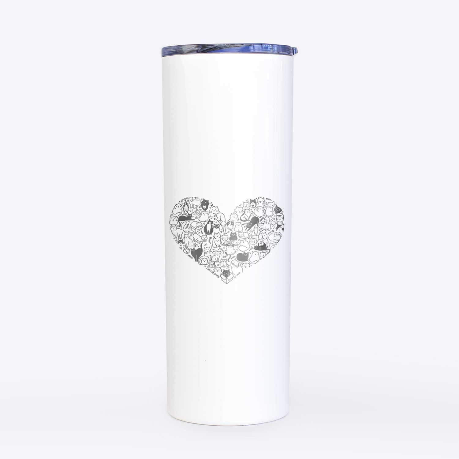 Heart Full of Cats  - 20oz Skinny Tumbler