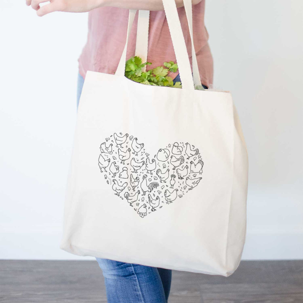 Heart Full of Chickens  - Tote Bag