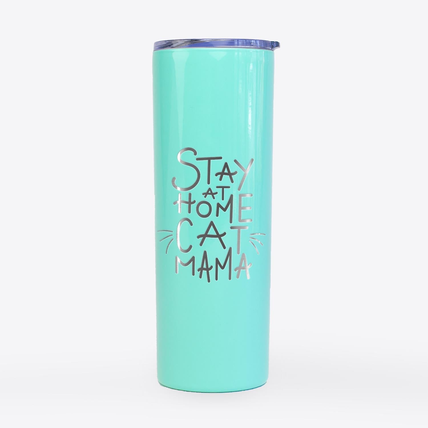 Stay at Home Cat Mama  - 20oz Skinny Tumbler