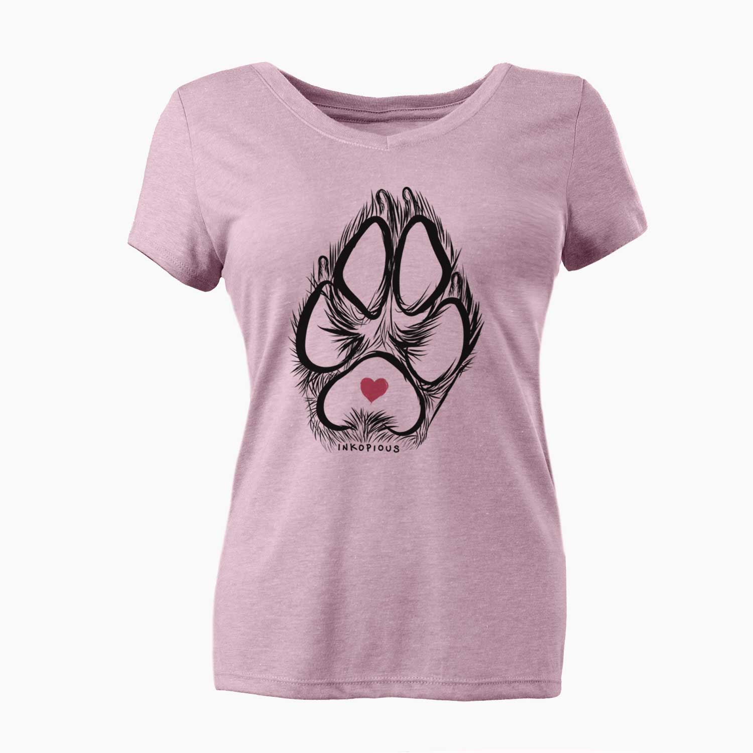 Inkopious Paw Print  - Women's V-neck Shirt