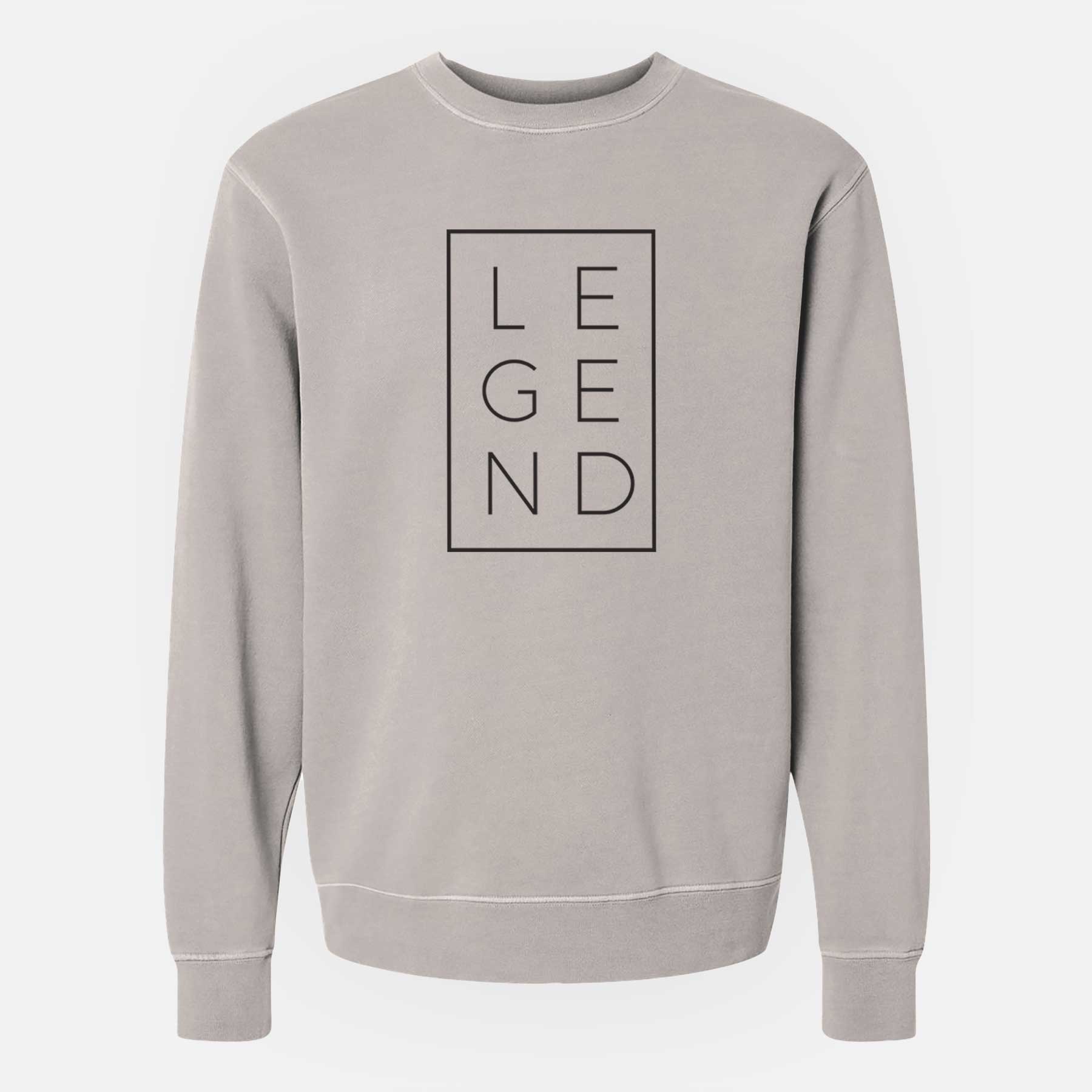 Legend Boxed - Unisex Pigment Dyed Crew Sweatshirt