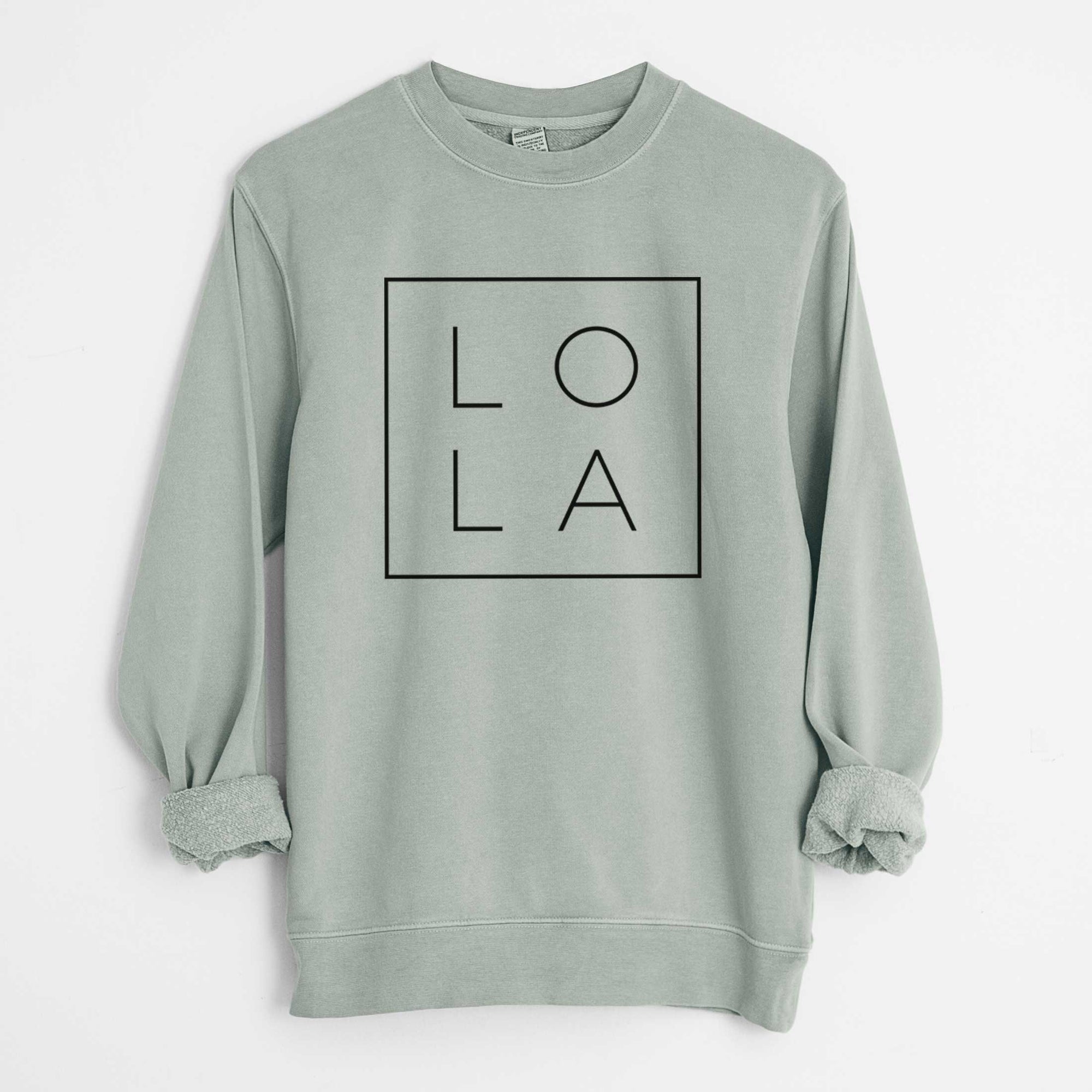 Lola Boxed - Unisex Pigment Dyed Crew Sweatshirt