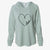 Hand Drawn Love Heart  - Cali Wave Hooded Sweatshirt