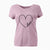 Hand Drawn Love Heart  - Women's V-neck Shirt