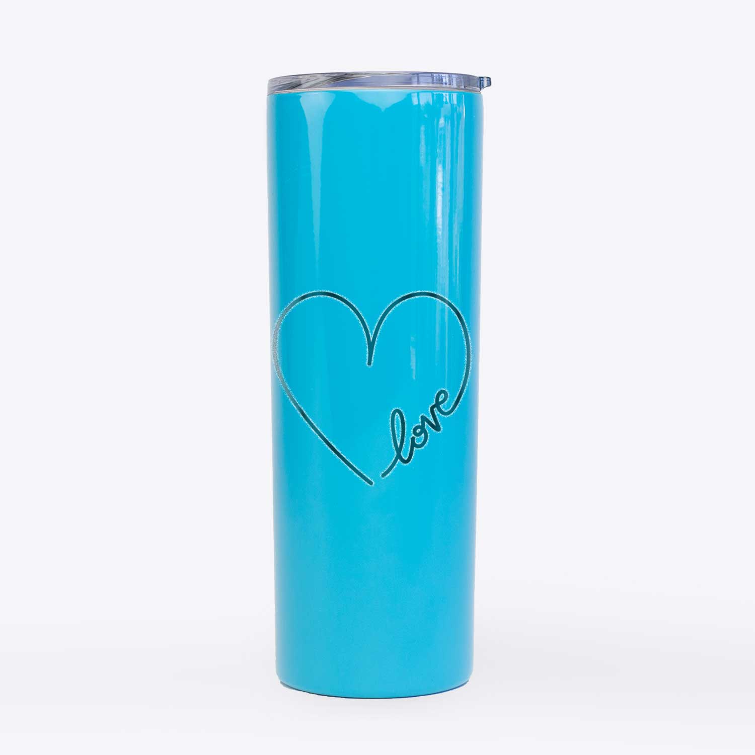 Hand Drawn Love Heart  - 20oz Skinny Tumbler