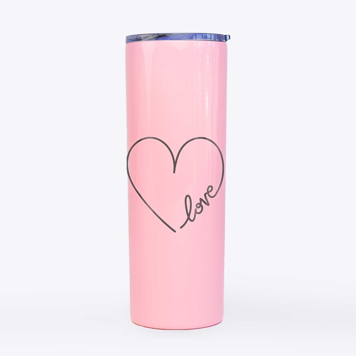 Hand Drawn Love Heart  - 20oz Skinny Tumbler