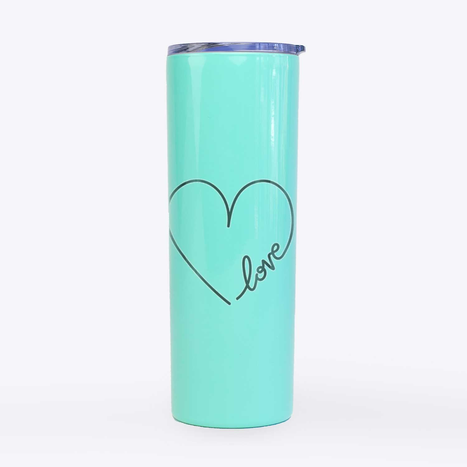 Hand Drawn Love Heart  - 20oz Skinny Tumbler