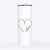 Hand Drawn Love Heart  - 20oz Skinny Tumbler