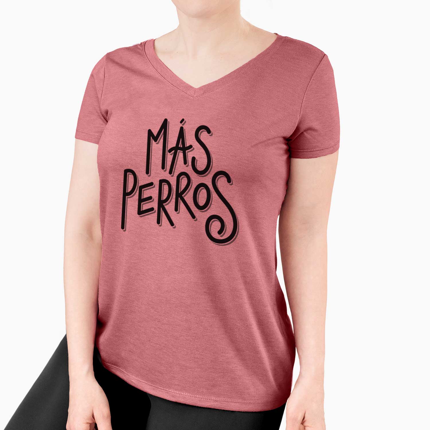 Mas Perros  - Women's V-neck Shirt