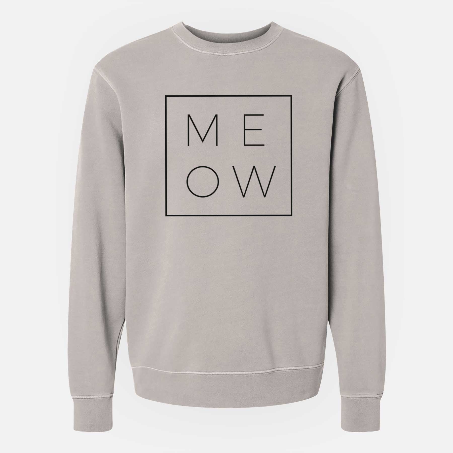 Meow Boxed - Unisex Pigment Dyed Crew Sweatshirt