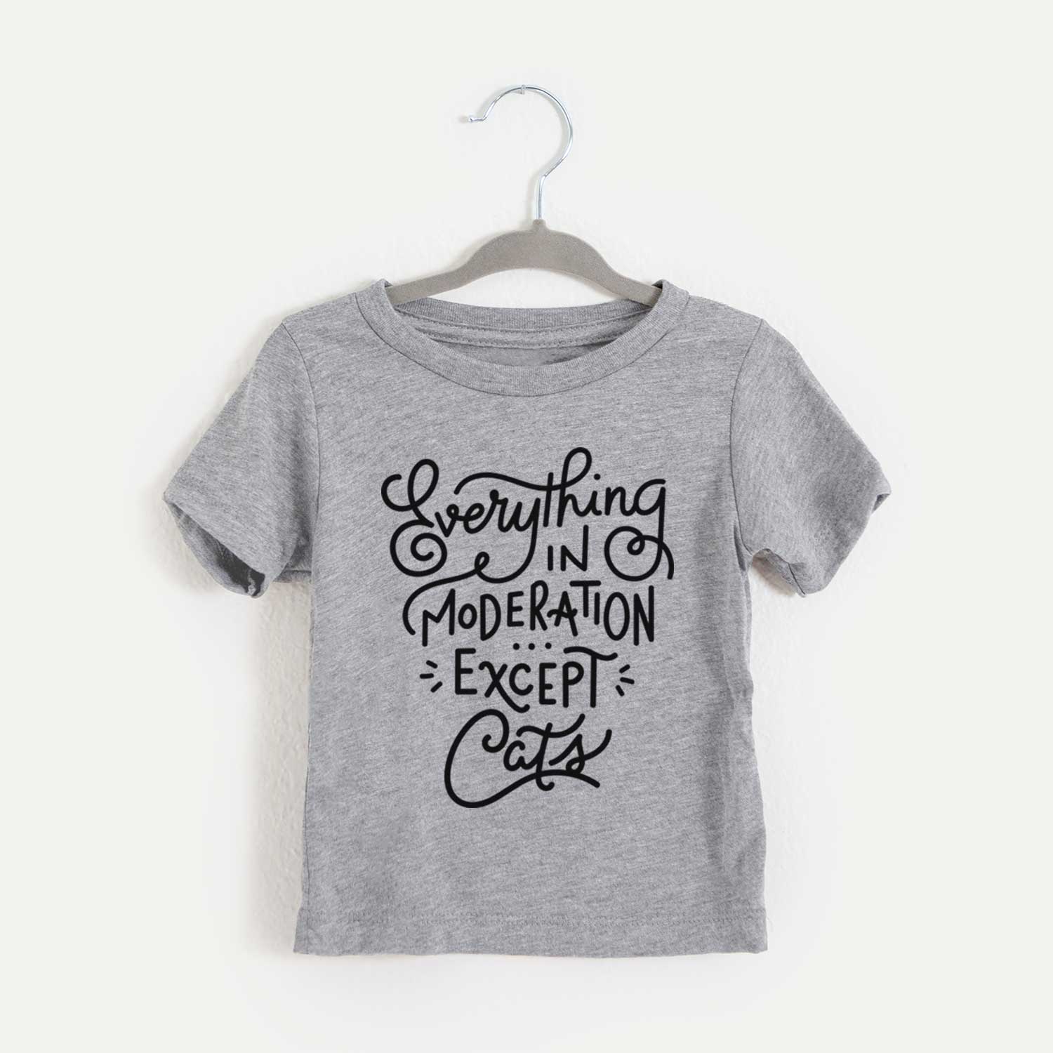 Everything in Moderation - Except Cats  - Kids/Youth/Toddler Shirt