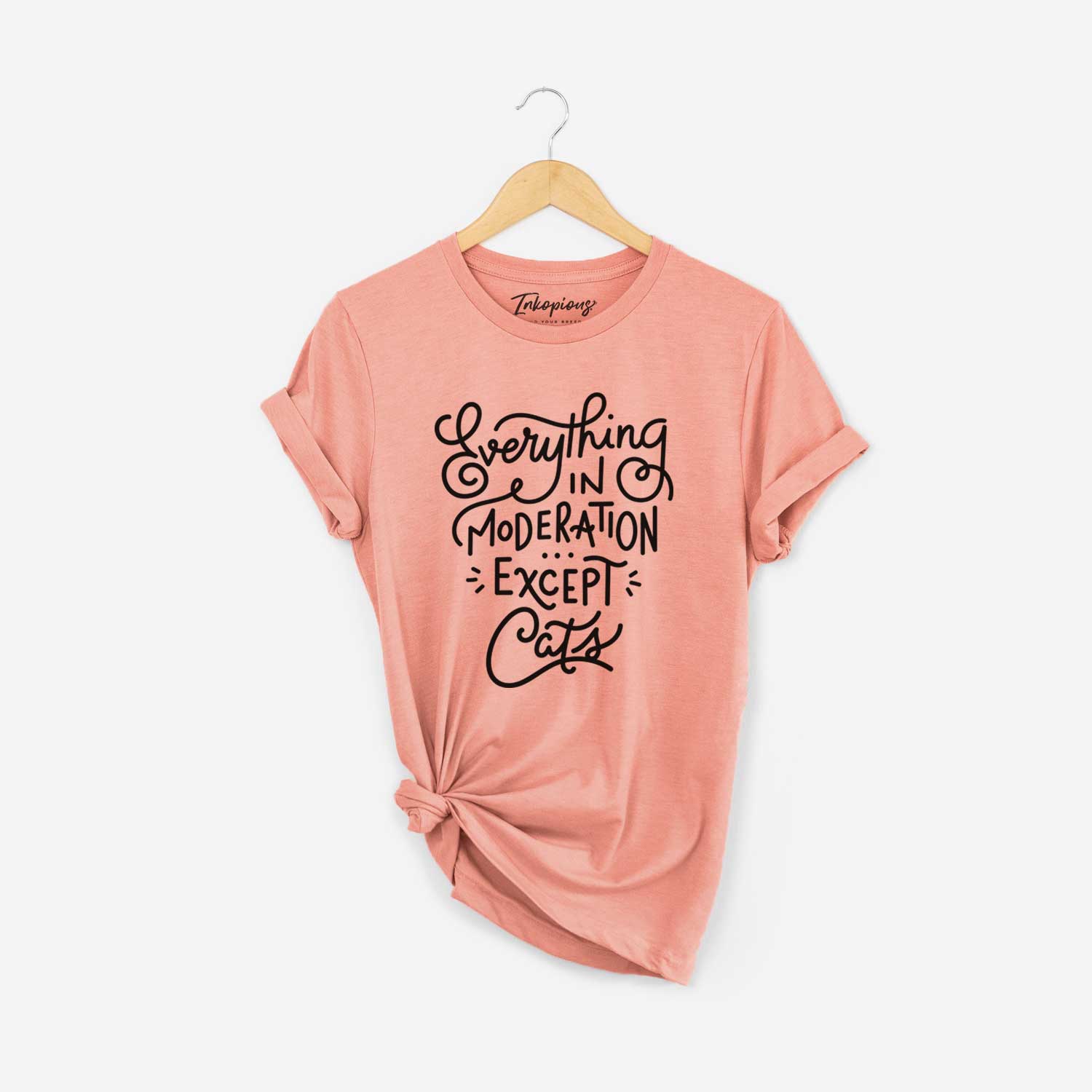 Everything in Moderation - Except Cats  - Unisex Crewneck