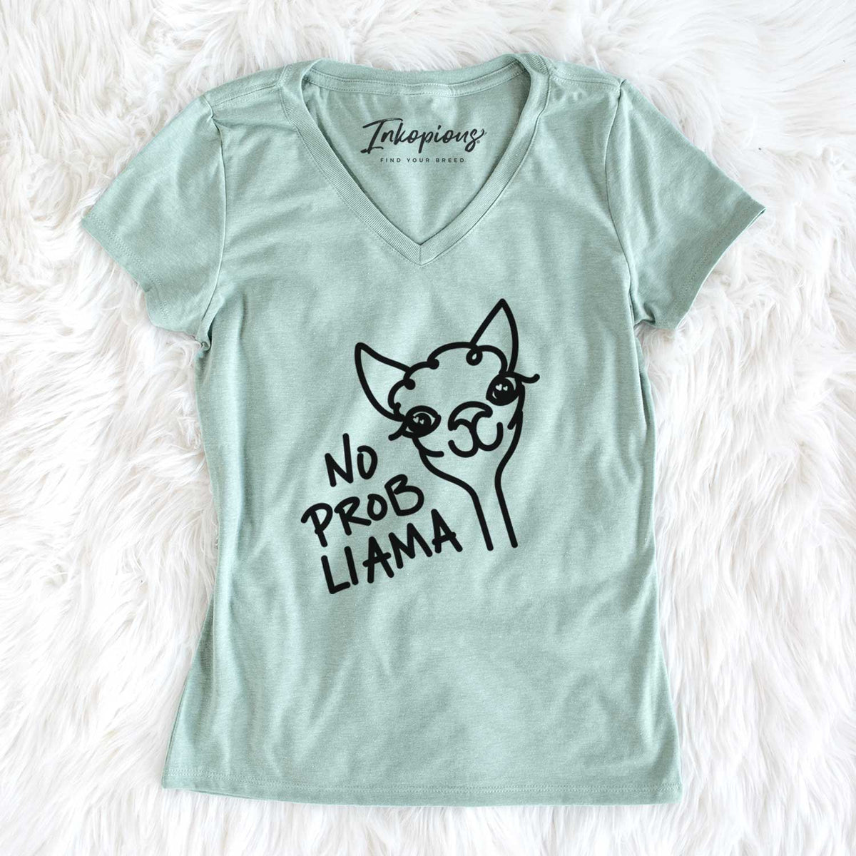 No Prob Llama  - Women&#39;s V-neck Shirt