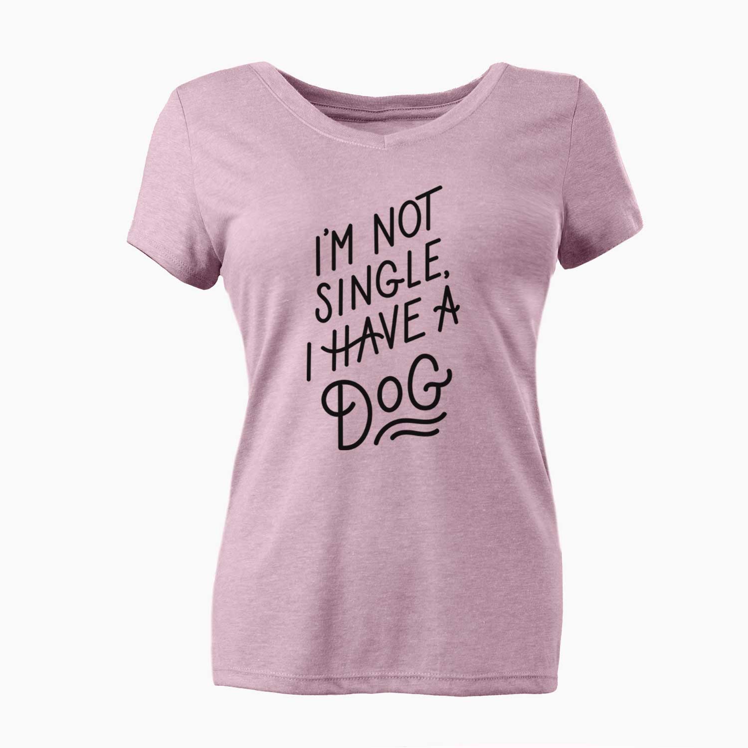 I'm Not Single I Have Dog  - Women's V-neck Shirt