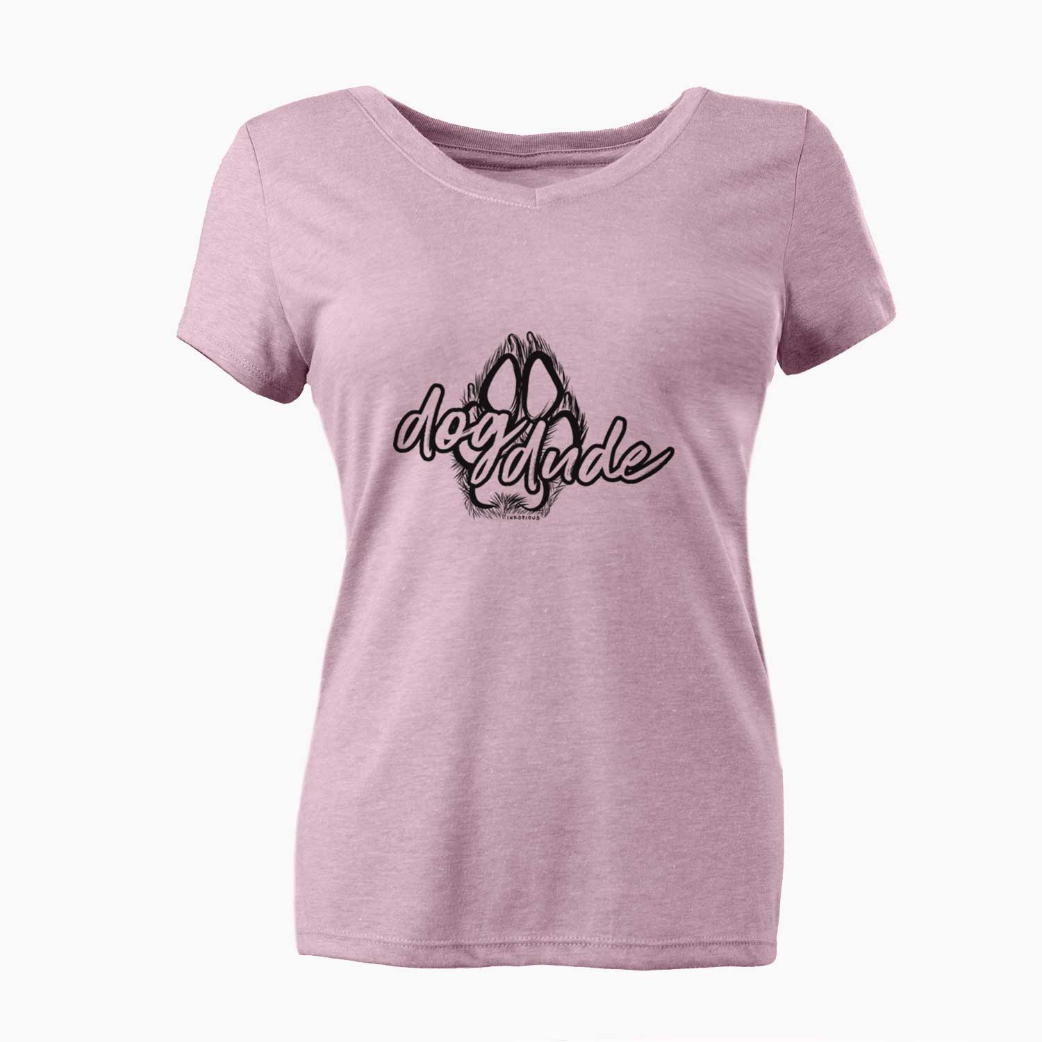 Dog Dude - Paw Collection  - Women's V-neck Shirt