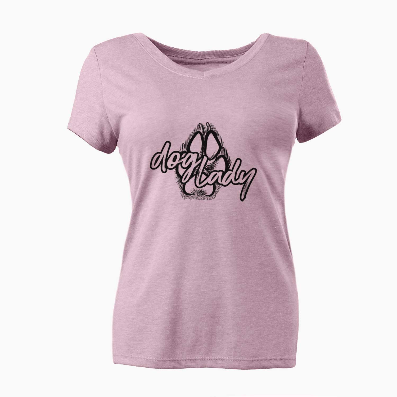 Dog Lady - Paw Collection  - Women's V-neck Shirt