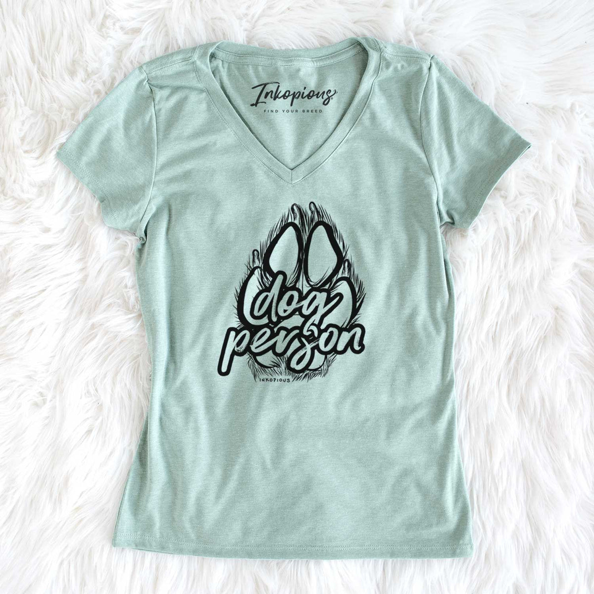 Dog Person - Paw Collection  - Women&#39;s V-neck Shirt