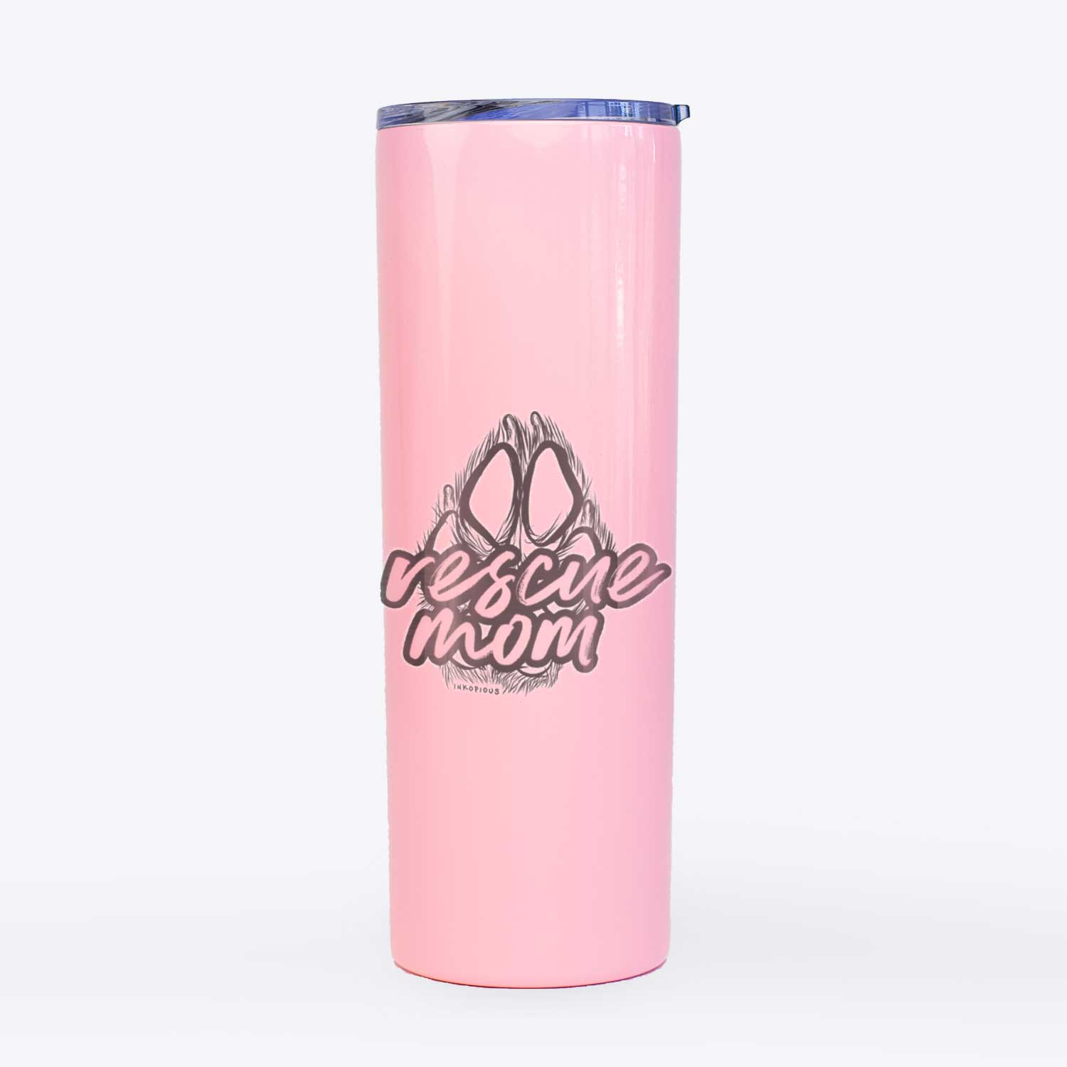 Rescue Mom - Paw Collection  - 20oz Skinny Tumbler