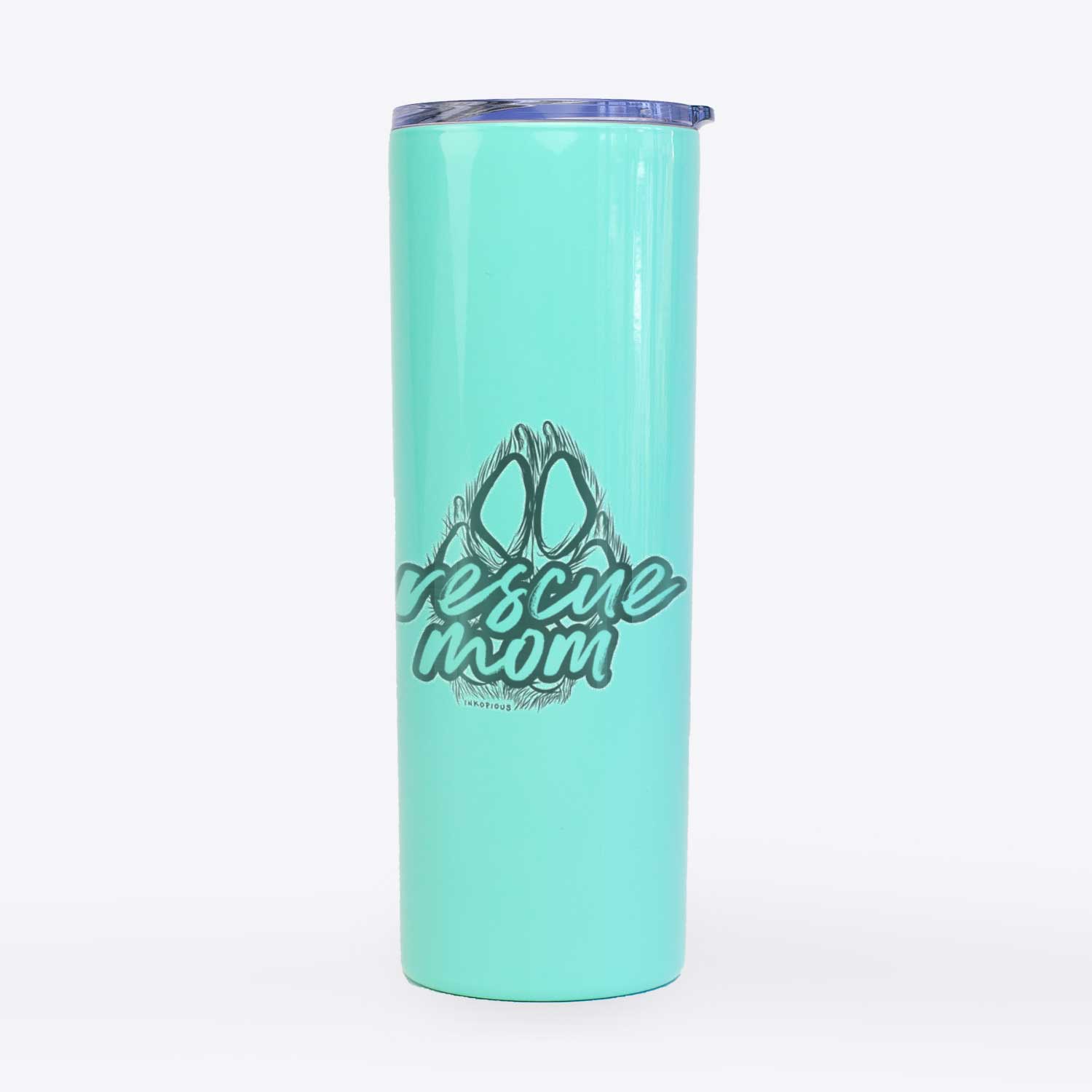 Rescue Mom - Paw Collection  - 20oz Skinny Tumbler