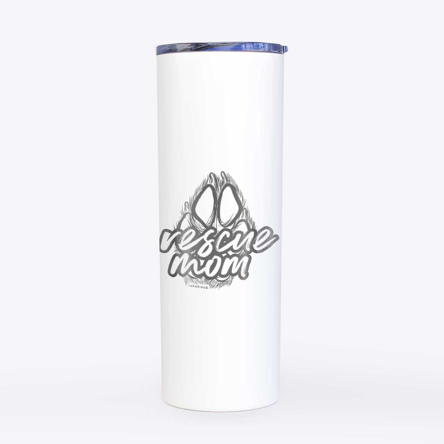 Rescue Mom - Paw Collection  - 20oz Skinny Tumbler