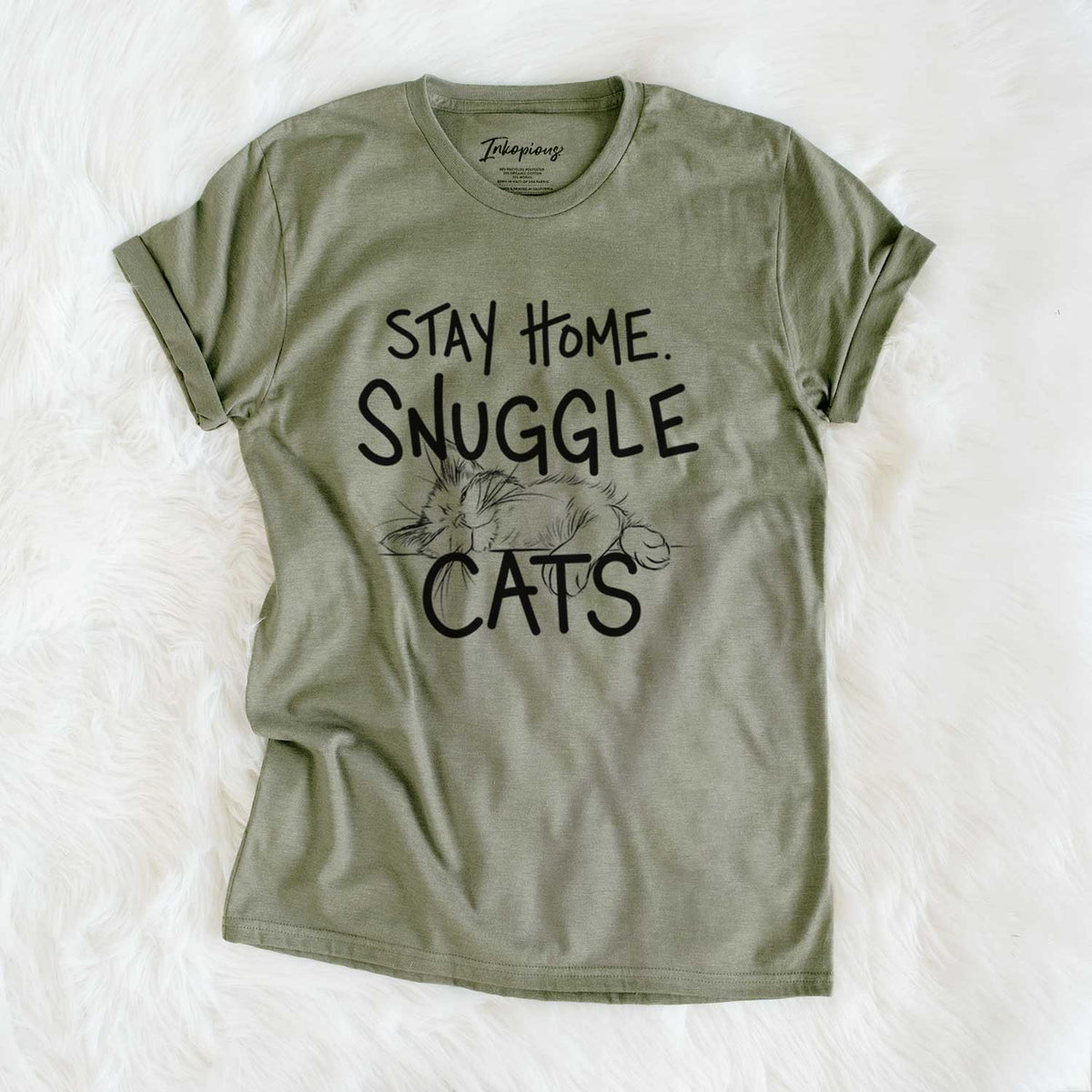 Stay Home Snuggle Cats  - Unisex Crewneck
