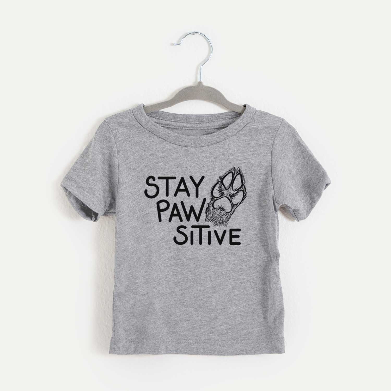 Stay Pawsitive - Dog Paw  - Kids/Youth/Toddler Shirt