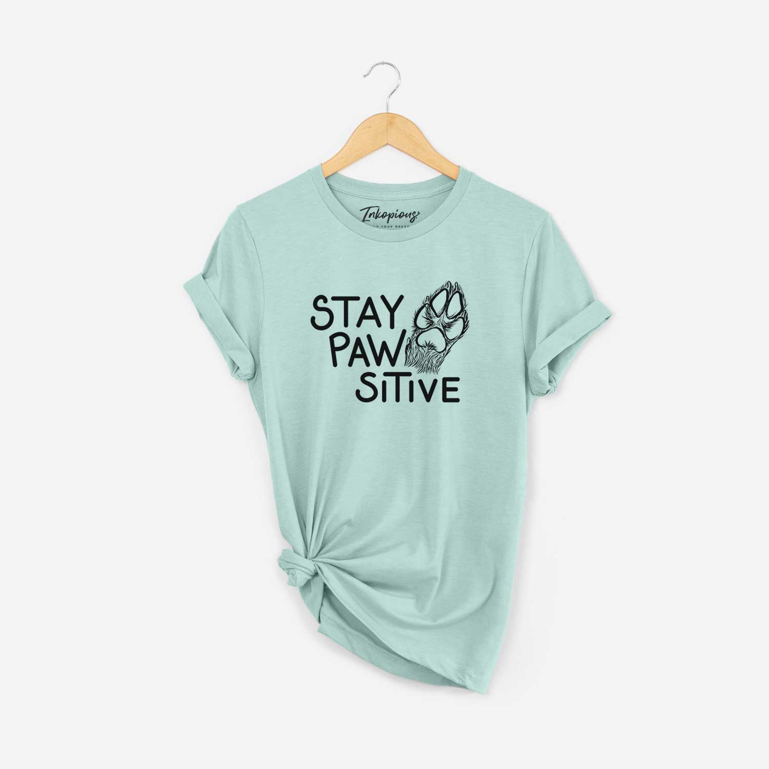 Stay Pawsitive - Dog Paw  - Unisex Crewneck