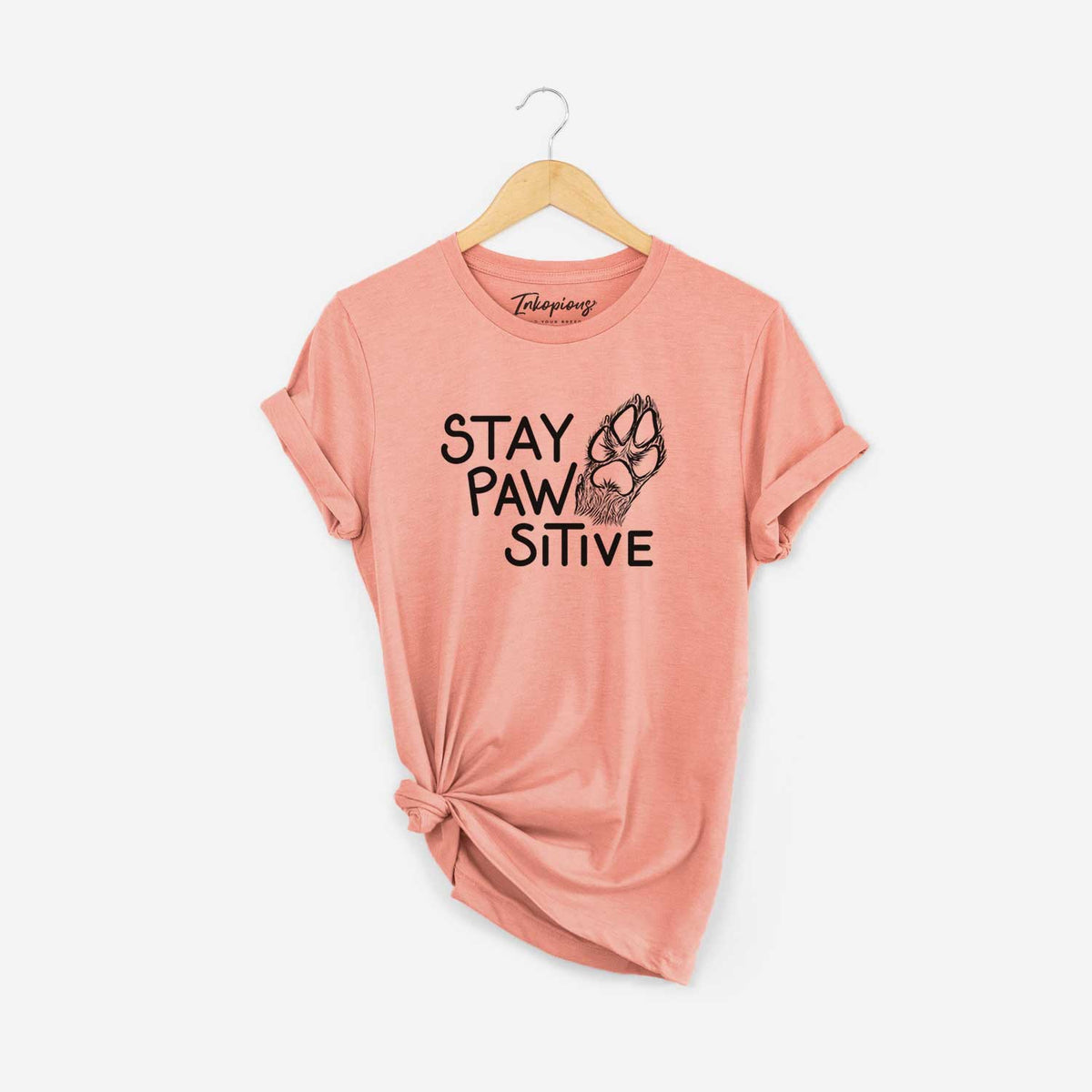 Stay Pawsitive - Dog Paw  - Unisex Crewneck